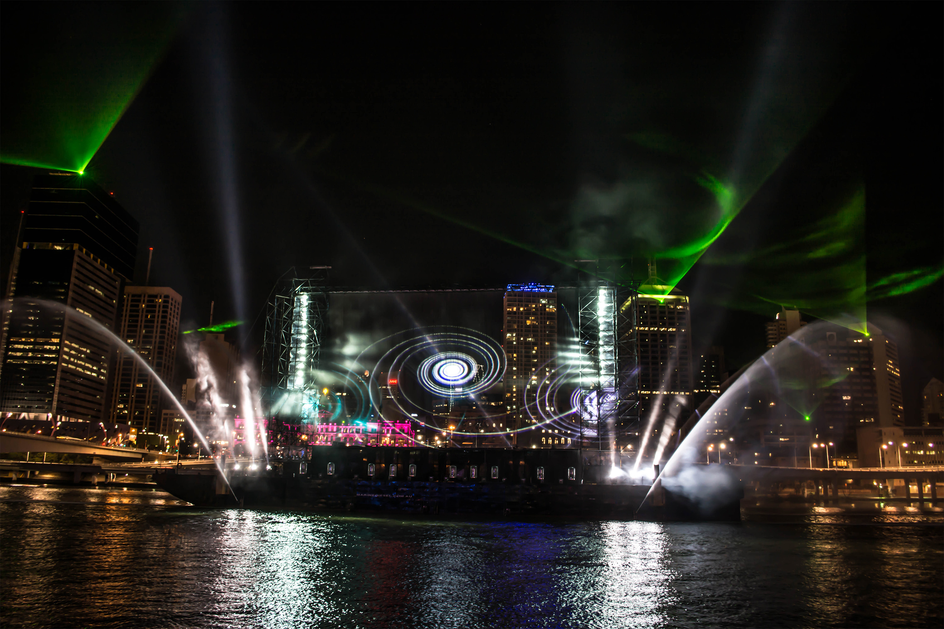 Santos GLNG Light Show