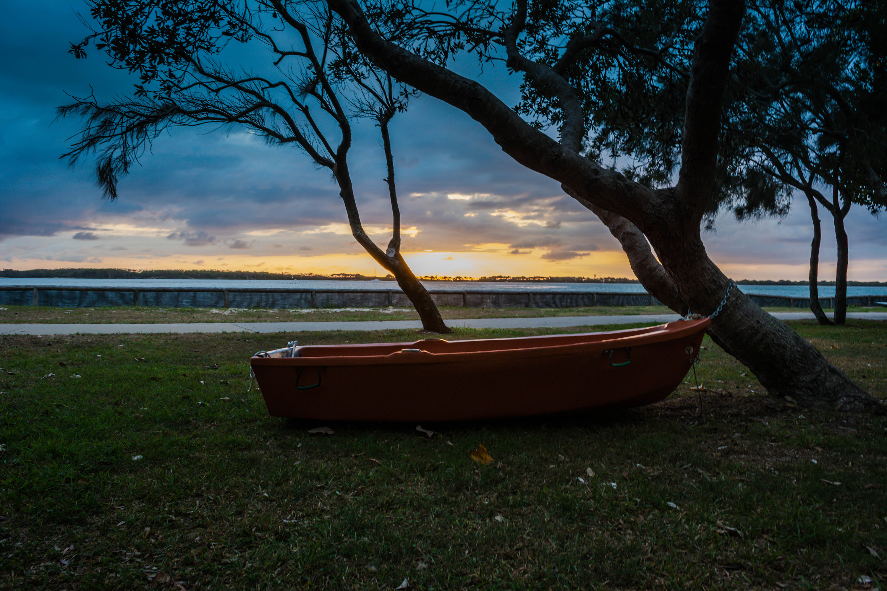 Nowhere for the boat to go