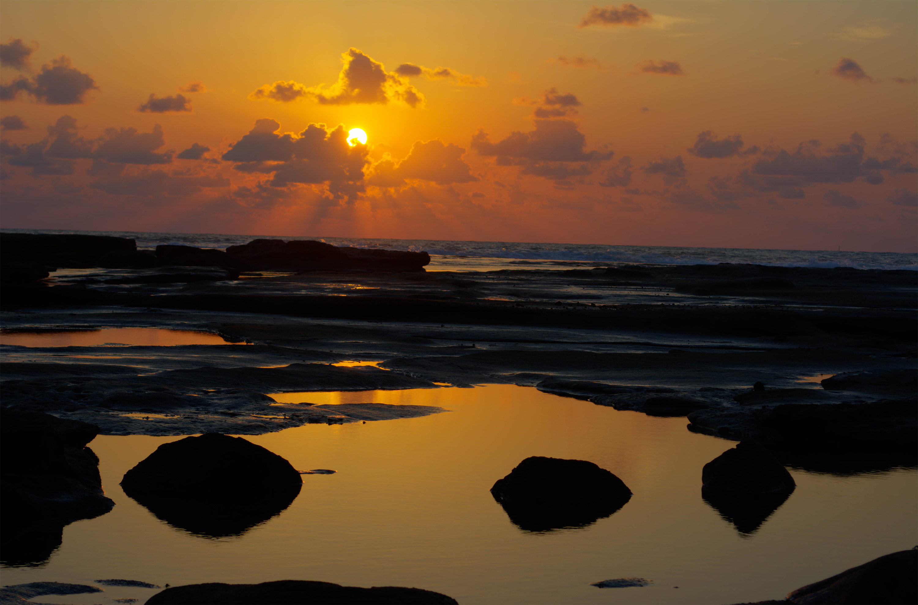 Water on the rocks at Shelly Beach