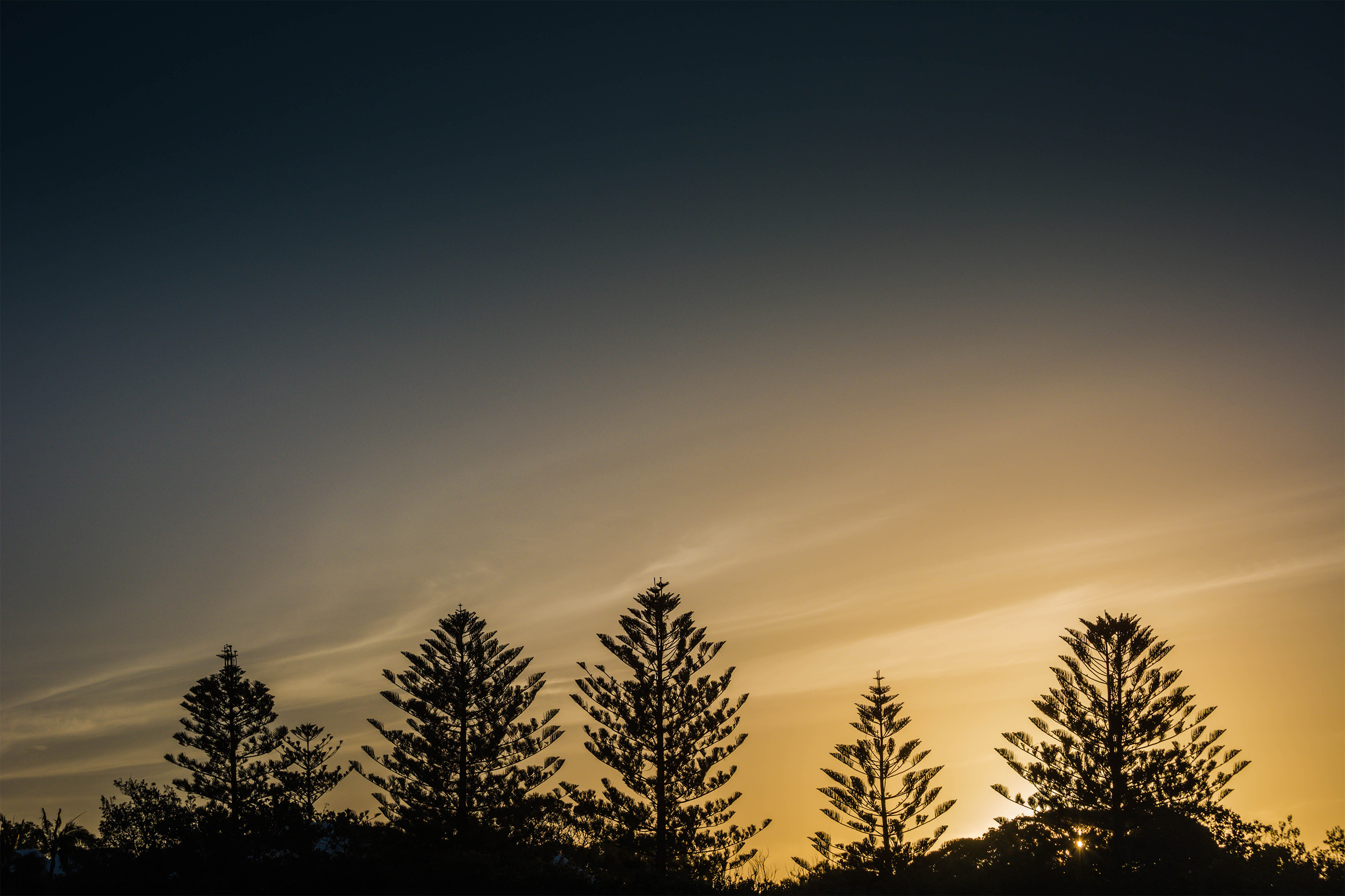 Sunset Over Moffat Beach