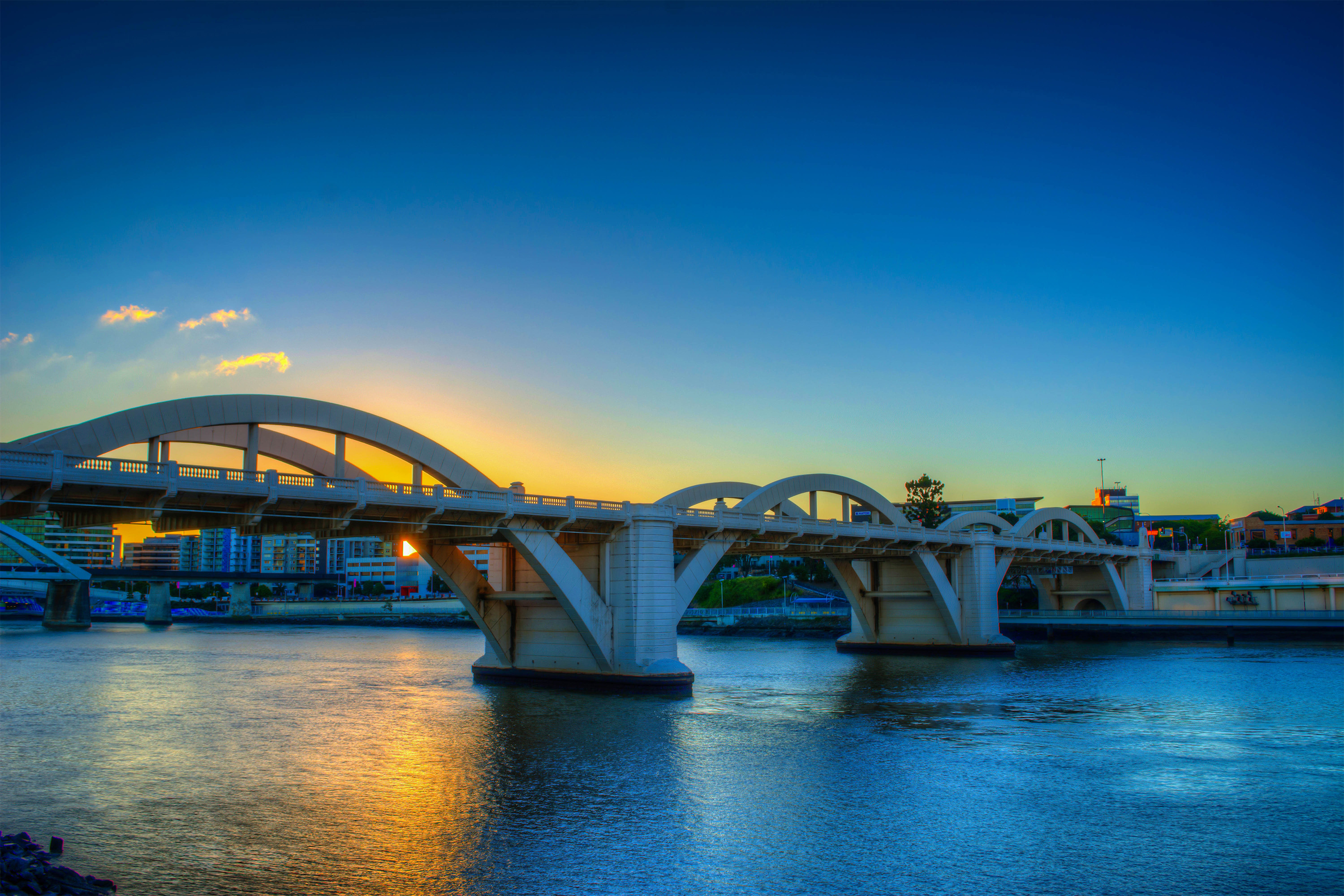 Sunset Over The William Jolly Bridge