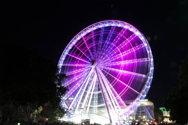 The Wheel of Brisbane has turned pink as part of Brisbane Festival!
