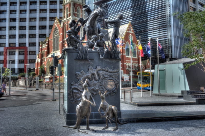 Petrie Tableau commemorates the settlers of Brisbane.