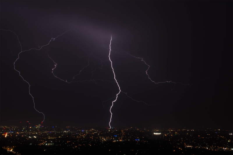 Lightning Strike Brisbane, Australia