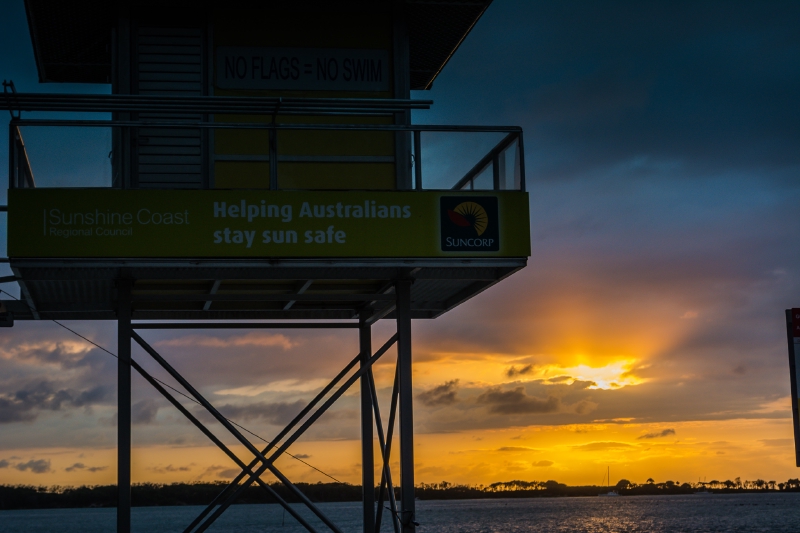 Sunrise at Golden Beach, Queensland, Australia