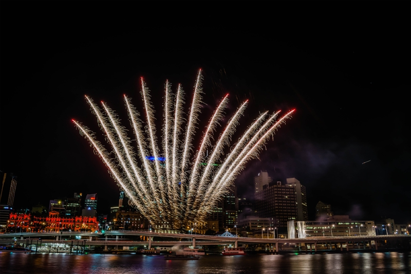 Fireworks for Buddha's Birthday Festival Brisbane