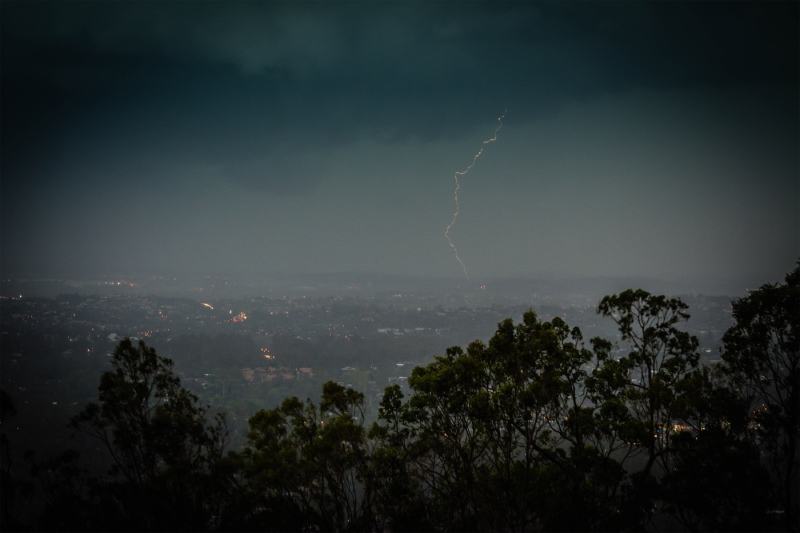 Lightning West of Brisbane