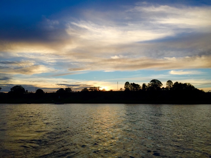 Sunset at Bucca Weir, Queensland, Australia
