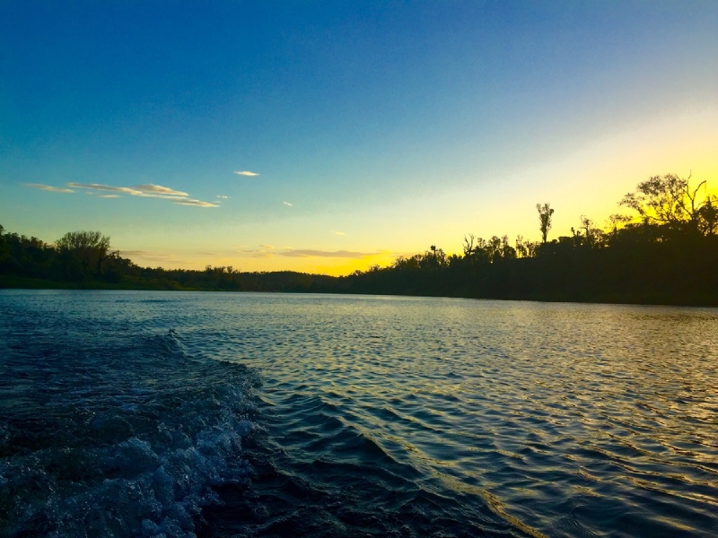 Sunset at Bucca Weir, Queensland, Australia